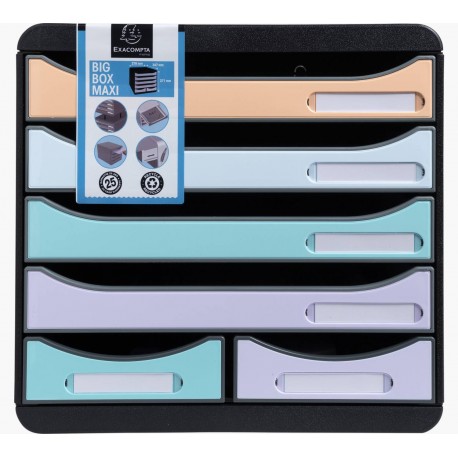 Exacompta 3127296D organizador para cajón de escritorio Plástico Colores surtidos