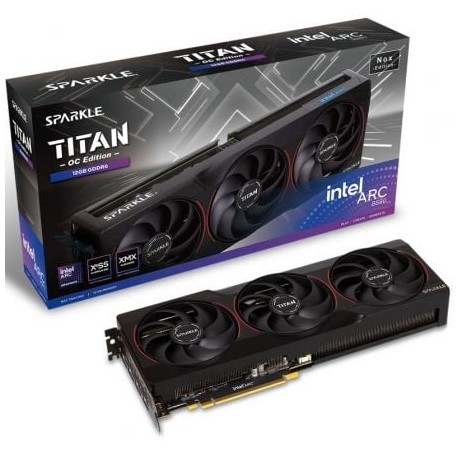 Tarjeta Gráfica Sparkle Intel Arc B580 Titan Nox OC Edition/ 12GB GDDR6