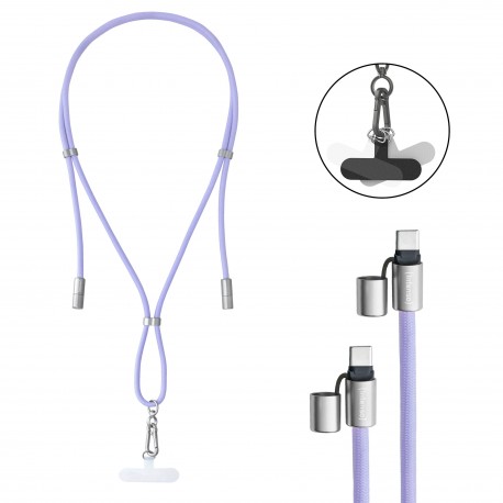 Intenso Handykette als Lade- + Datenkabel USB-C bis 1,65m lila cable USB USB C Púrpura