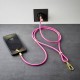Intenso Handykette als Lade- + Datenkabel USB-C bis 1,65m neon pink cable USB USB C Rosa