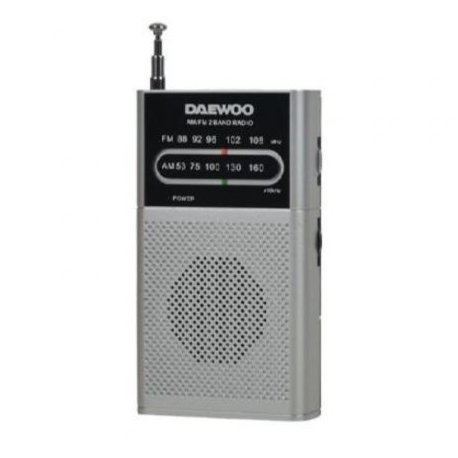 Radio Portátil Daewoo DW1027/ Plata