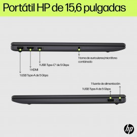HP - HP Laptop 15-fd0360ns Portátil 512 GB SSD Wi-Fi 6 (802.11ax) Windows 11 Home Azul - BT7R1EA