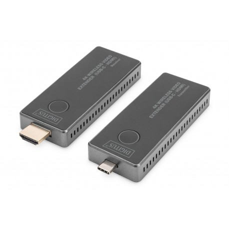 Digitus Extensor de vídeo 4K inalámbrico, 30 m (USB-C - HDMI)