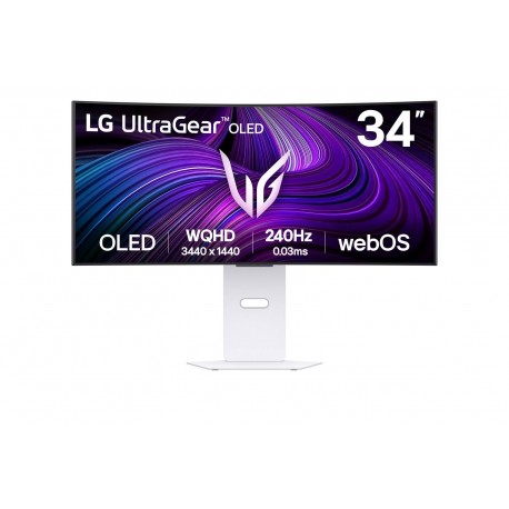 LG 34GX90SA-W pantalla para PC 86,4 cm (34'') 3440 x 1440 Pixeles Wide Quad HD OLED Blanco