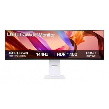 LG 49U950A-W pantalla para PC 124,5 cm (49'') 5120 x 1440 Pixeles Dual QHD LED Negro, Blanco