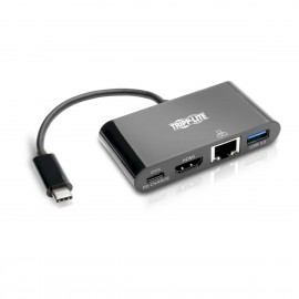 Tripp Lite U444-06N-HGUB-C hub de interfaz USB 3.2 Gen 2 (3.1 Gen 2) Type-C 5000 Mbit/s Negro