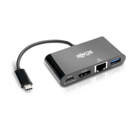 Tripp Lite U444-06N-HGUB-C hub de interfaz USB 3.2 Gen 2 (3.1 Gen 2) Type-C 5000 Mbit/s Negro