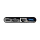 Tripp Lite U444-06N-HGUB-C hub de interfaz USB 3.2 Gen 2 (3.1 Gen 2) Type-C 5000 Mbit/s Negro
