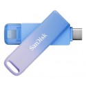 SanDisk Creator Phone Drive unidad flash USB 256 GB USB Type-C / Lightning 3.2 Gen 1 (3.1 Gen 1) Azul, Lila