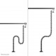 Neomounts ADS06-131BL Organizador vertebral de cables - montaje de abrazadera - universal