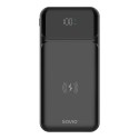 Savio BA-09 batería externa Polímero de litio 37 mAh Cargador inalámbrico Negro