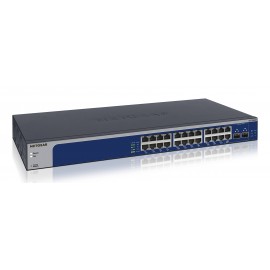 NETGEAR XS724EM Gestionado L2 10G Ethernet (100/1000/10000) 1U Azul, Gris