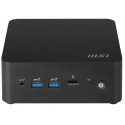 MSI CUBI NUC 1MG-238BEU PC/estación de trabajo barebone 0.84L sized PC Negro 120U Intel® SoC