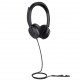 Yealink UH48 Dual Teams USB-C/A Auriculares Alámbrico Diadema Llamadas/Música USB Type-C / USB Type-A Negro