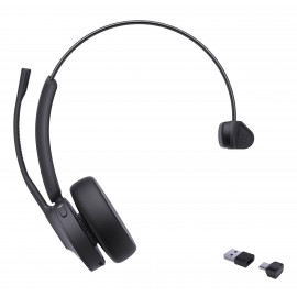 Yealink BH70 Mono Teams Auriculares Inalámbrico Diadema Oficina/Centro de llamadas USB Type-C / USB Type-A Bluetooth Negro
