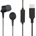 Hama 00184192 auricular y casco Auriculares Alámbrico Dentro de oído Llamadas/Música USB Tipo C Negro, Gris Oscuro