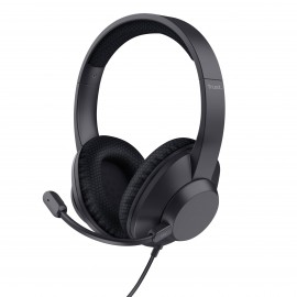 Trust Ayda Max Auriculares Alámbrico Diadema Llamadas/Música USB Type-C / USB Type-A Negro