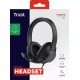 Trust Ayda Max Auriculares Alámbrico Diadema Oficina/Centro de llamadas Negro