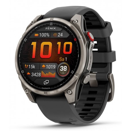 Garmin fēnix 8 Pro 3,56 cm (1.4'') AMOLED 47 mm Digital 454 x 454 Pixeles Pantalla táctil
