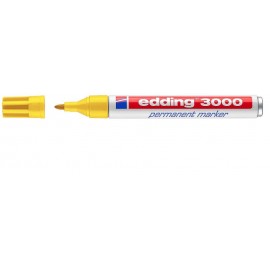 Edding 3000 marcador permanente Punta redonda Amarillo 1 pieza(s)