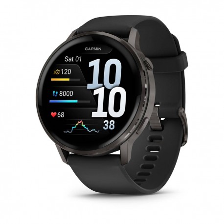 Garmin Venu 4 3,56 cm (1.4'') AMOLED 45 mm Digital 454 x 454 Pixeles Pantalla táctil Negro Wifi GPS (satélite)