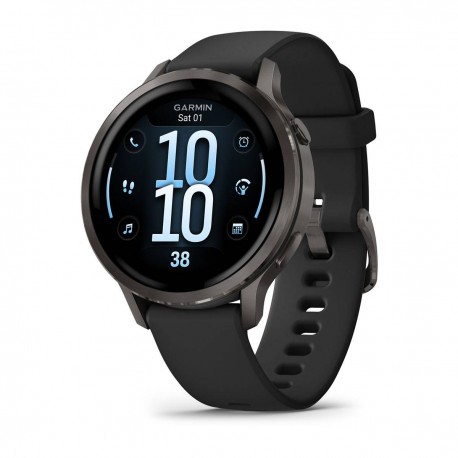 Garmin Venu 4 3,05 cm (1.2'') AMOLED 41 mm Digital 390 x 390 Pixeles Pantalla táctil Negro Wifi GPS (satélite)