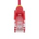 STARTECH.COM - StarTech.com Cable de Red Ethernet CAT6 Delgado sin Enganches Rojo