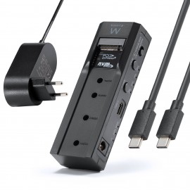 Ewent EW7065 caja para disco duro externo Carcasa de disco duro/SSD Negro 2.5/3.5''