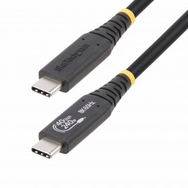 StarTech.com Cable USB4 de 1m - Cable USB Tipo C Certificado USB-IF - Cable USB-C