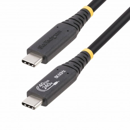 StarTech.com Cable USB4 de 1m - Cable USB Tipo C Certificado USB-IF - Cable USB-C