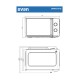 SVAN SMW2700 Blanco Microondas combinado Encimera 20 L 700 W