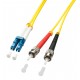 Lindy 2m LC/ST cable de fibra optica Multicolor, Amarillo