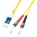 Lindy 2m LC/ST cable de fibra optica Multicolor, Amarillo