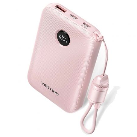 Powerbank 10000mAh Vention FKAP0-C/ 22.5W/ Rosa