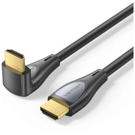 Cable HDMI 2.0 4K Acodado Vention ALRBG/ HDMI Macho - HDMI Macho/ 1.5m/ Negro