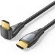 Cable HDMI 2.0 4K Acodado Vention ALRBF/ HDMI Macho - HDMI Macho/ 1m/ Negro