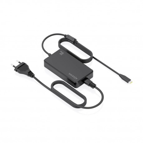AISENS Cargador De Sobremesa GaN 90W PD3.0 1xUSB-C 1.8m, Negro