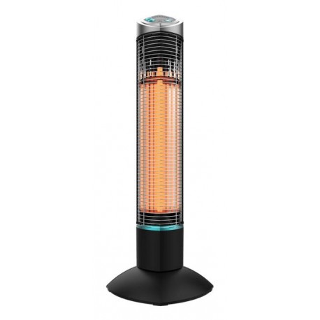 Cecotec ReadyWarm 1000 Power Tower Exterior Negro 1000 W Calefactor eléctrico halógeno