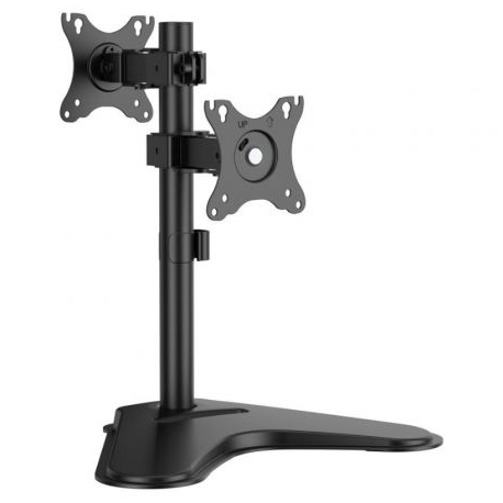 Soporte de Mesa para 2 Monitores Aisens DT32TR-409/ Giratorio/ Inclinable/ hasta 8kg