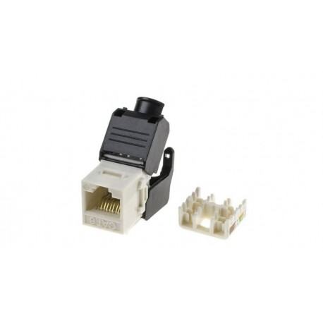 PHASAK - Phasak Conector Keystone UTP Cat.6 toolless 180º blanco - PHK 2220 - PHK 2220