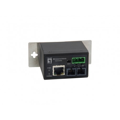 LevelOne IEC-4002 convertidor de medio 100 Mbit/s Multimodo Negro