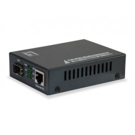 LevelOne GVT-2012 convertidor de medio 1000 Mbit/s Negro