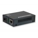 LevelOne GVT-2012 convertidor de medio 1000 Mbit/s Negro