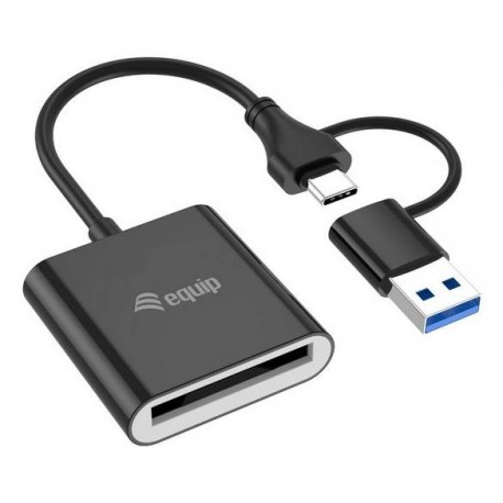 Equip 245461 lector de tarjeta USB 3.2 Gen 2 (3.1 Gen 2) Type-C Negro