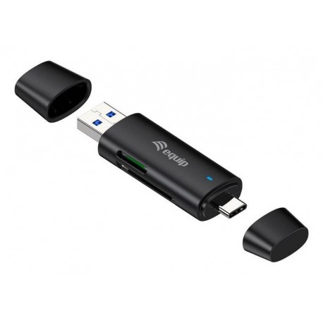 Equip 245462 lector de tarjeta USB 3.2 Gen 1 (3.1 Gen 1) Type-A/Type-C Negro