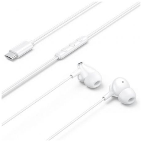 Auriculares Intrauditivos Vention Echo Lite USB-C In-Ear/ con Micrófono/ USB Tipo-C/ Blancos