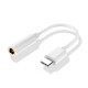 ADAPTADOR COOL TIPO C A JACK DIGITAL BLANCO