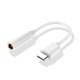ADAPTADOR COOL TIPO C A JACK DIGITAL BLANCO
