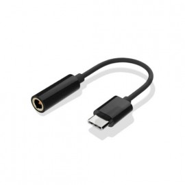 ADAPTADOR COOL TIPO C A JACK DIGITAL NEGRO