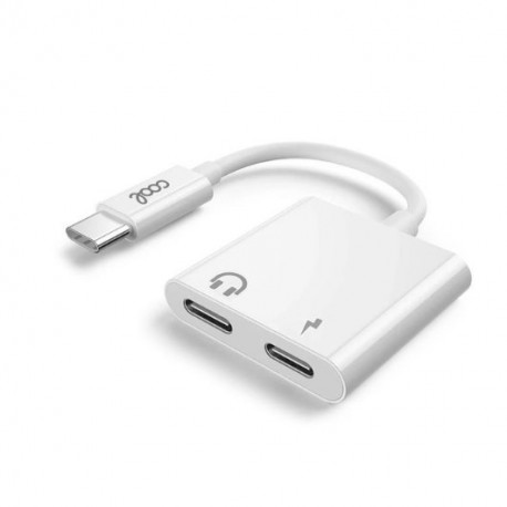 ADAPTADOR COOL DUAL USB-C AUDIO CARGA